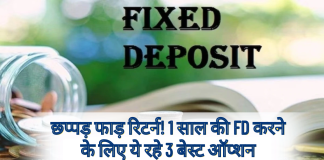 छप्पड़ फाड़ रिटर्न! 1 साल की FD करने के लिए ये रहे 3 बेस्ट ऑप्शन