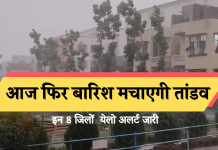 Bihar Weather Report: बिहार में आज फिर बारिश मचाएगी तांडव, इन 8 जिलों येलो अलर्ट जारी