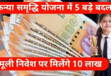 Sukanya Samriddhi Yojana में हुए हैं 5 बड़े बदलाव, पैसा जमा करने से पहले जरूर जान लें, वरना होगा नुकसान Sukanya Samriddhi Yojana में हुए हैं 5 बड़े बदलाव, पैसा जमा करने से पहले जरूर जान लें, वरना होगा नुकसान