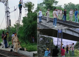 Bihar Breaking News! पटना गया रूट पर हाई टेंशन तार टूटने से अफरातफरी, कई ट्रेनों के पहिए थमे, बड़ा हादसा टला Bihar Breaking News! पटना गया रूट पर हाई टेंशन तार टूटने से अफरातफरी, कई ट्रेनों के पहिए थमे, बड़ा हादसा टला