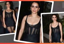 Sanya Malhotra ने रात में ब्लैक ट्रांसपेरेंट मिनी ड्रेस में खूब कातिलाना हॉट लुक दिखाया Sanya Malhotra ने रात में ब्लैक ट्रांसपेरेंट मिनी ड्रेस में खूब कातिलाना हॉट लुक दिखाया