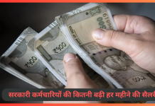 DA Hike : सरकारी कर्मचारियों की कितनी बढ़ी हर महीने की सैलरी, यहाँ जाने पूरी डिटेल्स में DA Hike : सरकारी कर्मचारियों की कितनी बढ़ी हर महीने की सैलरी, यहाँ जाने पूरी डिटेल्स में