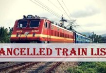 Train Cancelled : भारतीय रेलवे ने अप्रैल-मई महीने के लिए इन ट्रेनों को किया रद्द, देखें लिस्ट Train Cancelled : भारतीय रेलवे ने अप्रैल-मई महीने के लिए इन ट्रेनों को किया रद्द, देखें लिस्ट