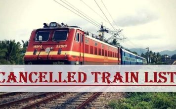 Train Cancelled : रेलवे ने इन स्टेशनों से जाने वाली कई ट्रेनें रद्द की, देखें पूरी लिस्ट Train Cancelled : भारतीय रेलवे ने अप्रैल-मई महीने के लिए इन ट्रेनों को किया रद्द, देखें लिस्ट