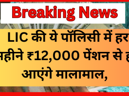 LIC की ये पॉलिसी मानी जाती है सुपर, हर महीने ₹12,000 पेंशन से हो आएंगे मालामाल, जाने पूरी डिटेल्स