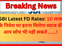 SBI Latest FD Rates : 10 लाख के निवेश पर कितना ब्याज मिलेगा? देखें पूरा गणित