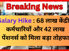 Employees Salary Hike : 68 लाख केंद्रीय कर्मचारियों और 42 लाख पेंशनर्स को मिला बड़ा तोहफा, सैलरी में 3 गुना का बंपर इजाफा