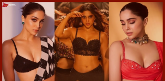 Sharvari Wagh : Last year she gave a 100 crore film, today the actress was seen in public wearing a bra, her toned figure was clearly visible Sharvari Wagh : Last year she gave a 100 crore film, today the actress was seen in public wearing a bra, her toned figure was clearly visible