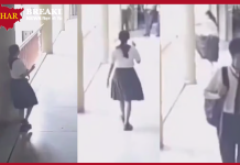 Video of suicide of a 10th class student in Ahmedabad: She came out of the class swinging the key ring, jumped from the fourth floor lobby Video of suicide of a 10th class student in Ahmedabad: She came out of the class swinging the key ring, jumped from the fourth floor lobby