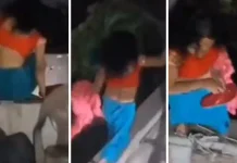 She was romancing in a closed room of a hotel, when the husband came with the kids… on seeing him the wife jumped over the wall and ran away, caught in the video She was romancing in a closed room of a hotel, when the husband came with the kids... on seeing him the wife jumped over the wall and ran away, caught in the video